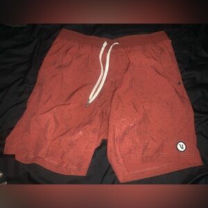 Vuori red shorts LINED used